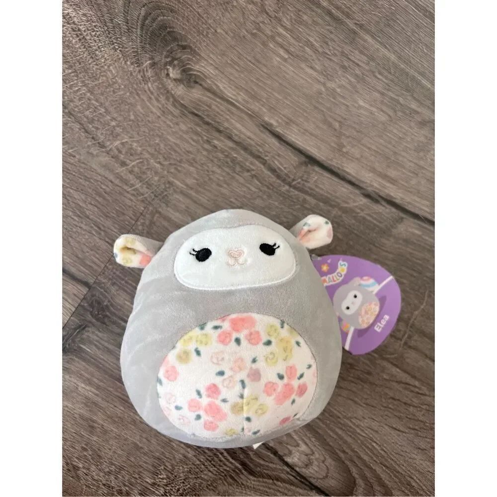Squishmallows 5.5 “ Elea the Lamb Floral Print Animal Plush Doll Super Soft